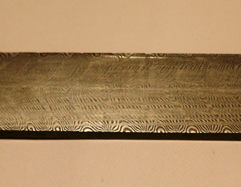 Patterned Damascus Steel