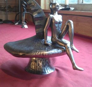 Wrought Iron Fairy Sculpture