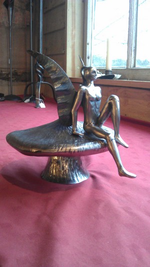 Wrought Iron Fairy Sculpture