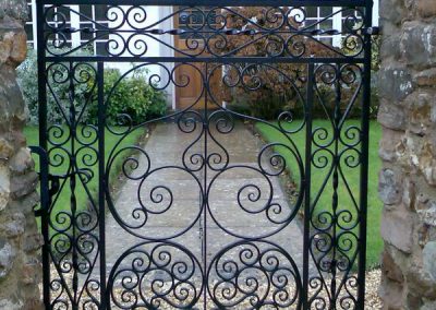 Wrought Iron Garden Gate