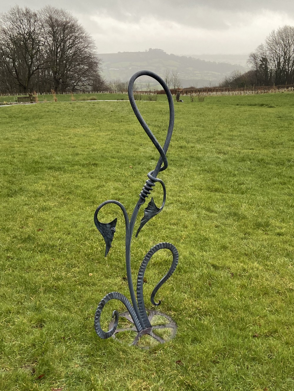 Wrought Iron Evolution Sculpture