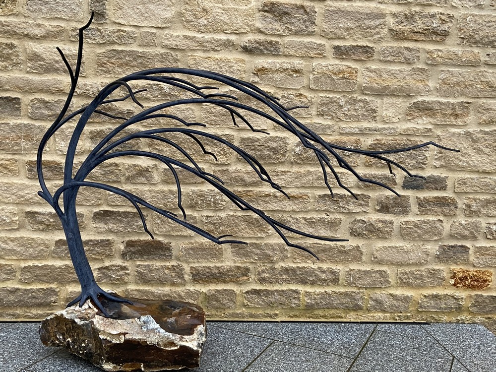 Wrought Iron Windswept Tree